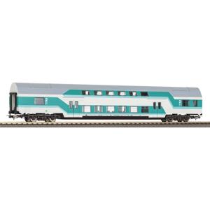 Piko H0 53116 H0 dubbeldekszitwagen DBuz 747.3 mintgroen van de DR