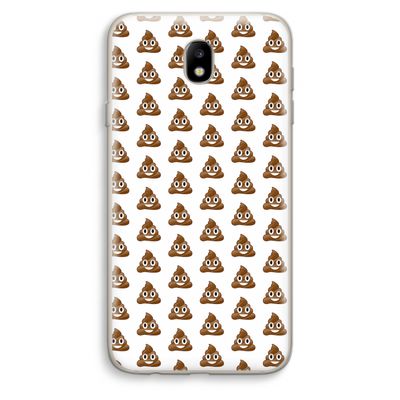 Poop emoji: Samsung Galaxy J7 (2017) Transparant Hoesje