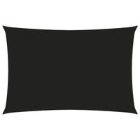vidaXL Zonnescherm rechthoekig 2x4 m oxford stof zwart - thumbnail