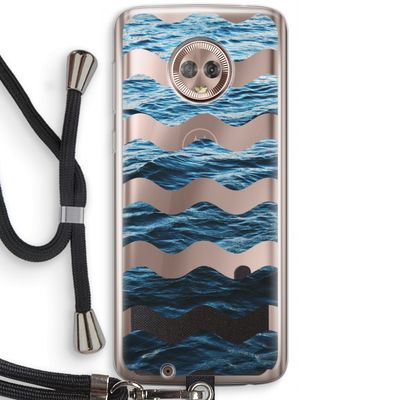 Oceaan: Motorola Moto G6 Transparant Hoesje met koord