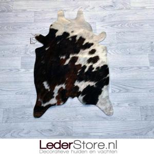 Kleine koeienhuid bruin zwart wit 90x60cm