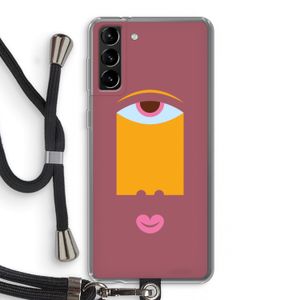 Mono V: Samsung Galaxy S21 Plus Transparant Hoesje met koord