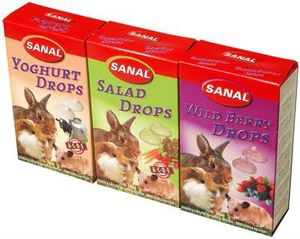 Sanal knaagdier 3-pack drops yogurt / salad / wild berry (3X45 GR)