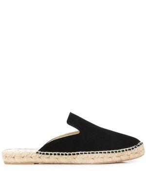 Manebi espadrilles à talon ouvert - Noir