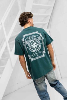 Malelions Compass T-Shirt Heren Groen - Maat S - Kleur: Groen | Soccerfanshop