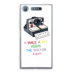 Smile: Sony Xperia XZ1 Transparant Hoesje