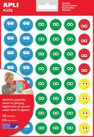 Apli Kids beloningsstickers Happy Smile, groot, blister met 12 vellen - thumbnail