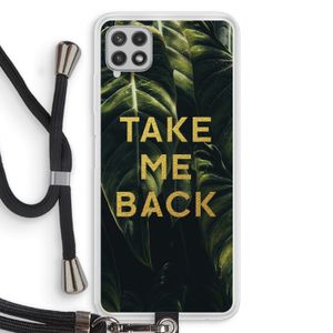 Take me back: Samsung Galaxy A22 4G Transparant Hoesje met koord