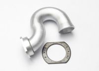Header, exhaust (tubular aluminum, silver-anodized)/ spring mount (TRX-5340X) - thumbnail