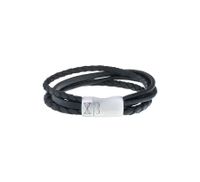 AZE Jewels Armband Iron Four String Black | Maat L - thumbnail