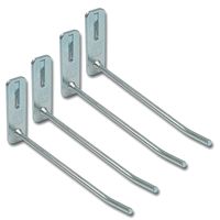 8x Gereedschap ophanghaken RVS 12 cm - thumbnail