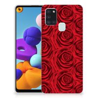 Samsung Galaxy A21s TPU Case Red Roses - thumbnail