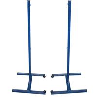 SET OF FIXED BADMINTON POLES