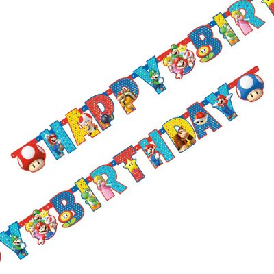 Super Mario letterbanner