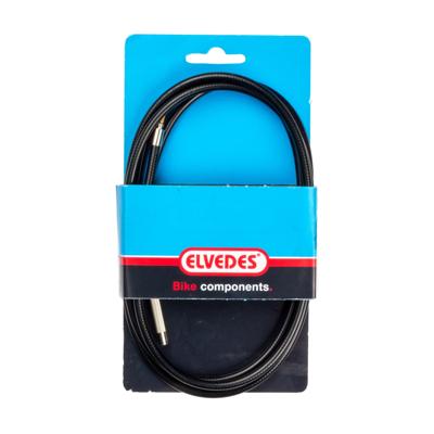 Elvedes gaskabel universeel 1700mm / 2250mm verzinkt zwart (op kaart)