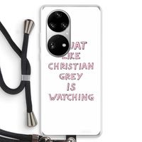 Christian Grey: Huawei P50 Pro Transparant Hoesje met koord
