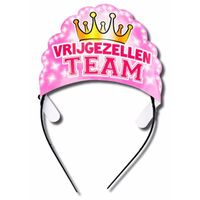 Tiara vrijgezellen team roze