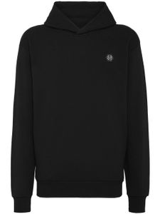 Philipp Plein hoodie Skull&Bones à patch logo - Noir