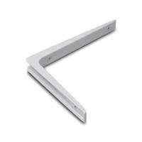Plankdrager - 1x - aluminium - wit - 25 x 20 cm - 50 kg - boeken planken
