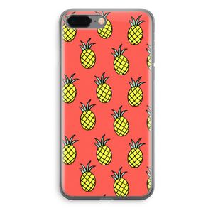 Ananas: iPhone 8 Plus Transparant Hoesje
