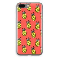 Ananas: iPhone 8 Plus Transparant Hoesje