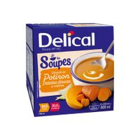 Delical Soep Pompoen Zoete Aardappel en Room 4x200ml