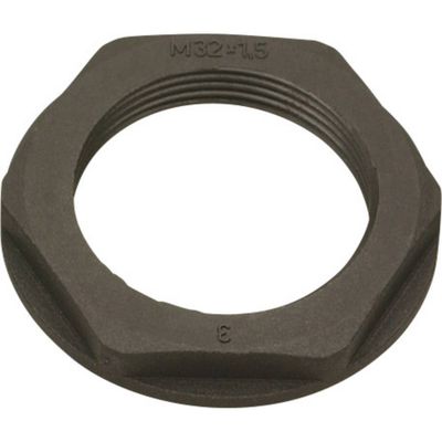 HELU 98166 KMK-PA Contramoer Met band M25 Polyamide Zwart (RAL 9005) 1 stuk(s)