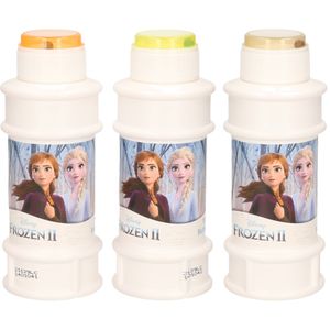 3x Disney Frozen 2 bellenblaas flesjes met bal spelletje in dop 175 ml voor kinderen