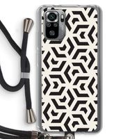 Crazy pattern: Xiaomi Redmi Note 10S Transparant Hoesje met koord