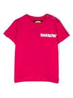 Barrow kids t-shirt en coton à logo imprimé - Rose - thumbnail