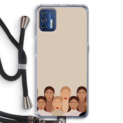 Girls girls girls: Motorola Moto G9 Plus Transparant Hoesje met koord