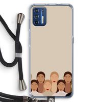 Girls girls girls: Motorola Moto G9 Plus Transparant Hoesje met koord