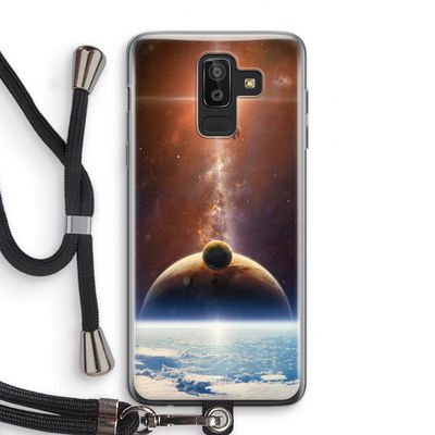 Omicron 2019: Samsung Galaxy J8 (2018) Transparant Hoesje met koord
