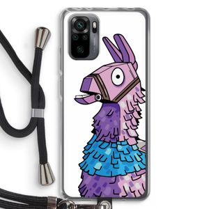 Lama: Xiaomi Redmi Note 10 Pro Transparant Hoesje met koord
