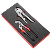 Facom Module 2 tangen met verstelbare bekken op een inlay van foam - MODM.PR12