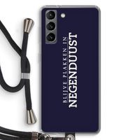 Blijve plakken in Negenduust: Samsung Galaxy S21 Transparant Hoesje met koord