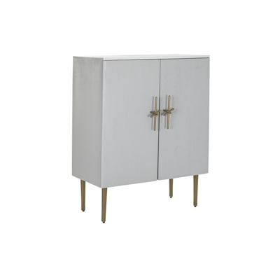 Kast DKD Home Decor Wit Gouden Ijzer Mangohout 85 x 45 x 110 cm BAR
