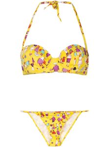 CHANEL Pre-Owned bikini imprimé (2001) - Jaune