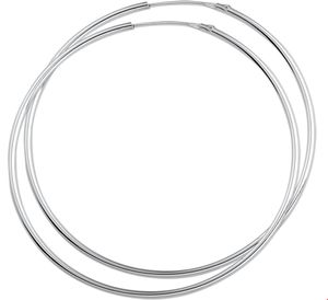 TFT Oorringen zilver ronde buis 1.5 mm x 52 mm