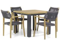 Lifestyle Dallas/Veneto 95 cm dining tuinset 5-delig - thumbnail