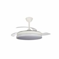 Plafondventilator CristalRecord SUPERECO RETRAC 45W MD Transparant