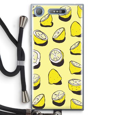 When Life Gives You Lemons...: Sony Xperia XZ1 Transparant Hoesje met koord