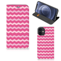 iPhone 12 Mini Hoesje met Magneet Waves Pink