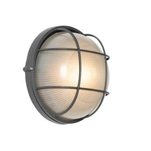 QAZQA Industriële buitenwandlamp donkergrijs IP44 - Hanneke