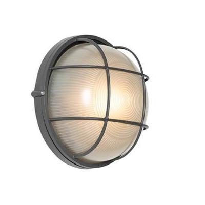 QAZQA Industriële buitenwandlamp donkergrijs IP44 - Hanneke