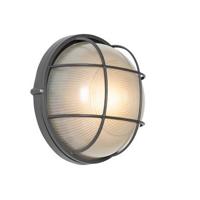 QAZQA Industriële buitenwandlamp donkergrijs IP44 - Hanneke QAZQA Industriële buitenwandlamp donkergrijs IP44 - Hanneke