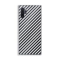 Strepen zwart-wit: Samsung Galaxy Note 10 Plus Transparant Hoesje
