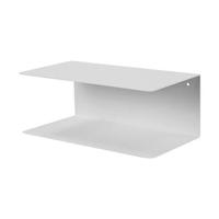 Lisomme Yara metalen wandplank wit - 35 x 20 cm - thumbnail