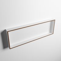 MONDIAZ EASY Nis 89,5x29,5cm in solid surface kleur Rust | Talc. 1 vak  geschikt voor in- of opbouw