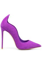 Le Silla escarpins Ivy 125 mm en daim - Violet - thumbnail